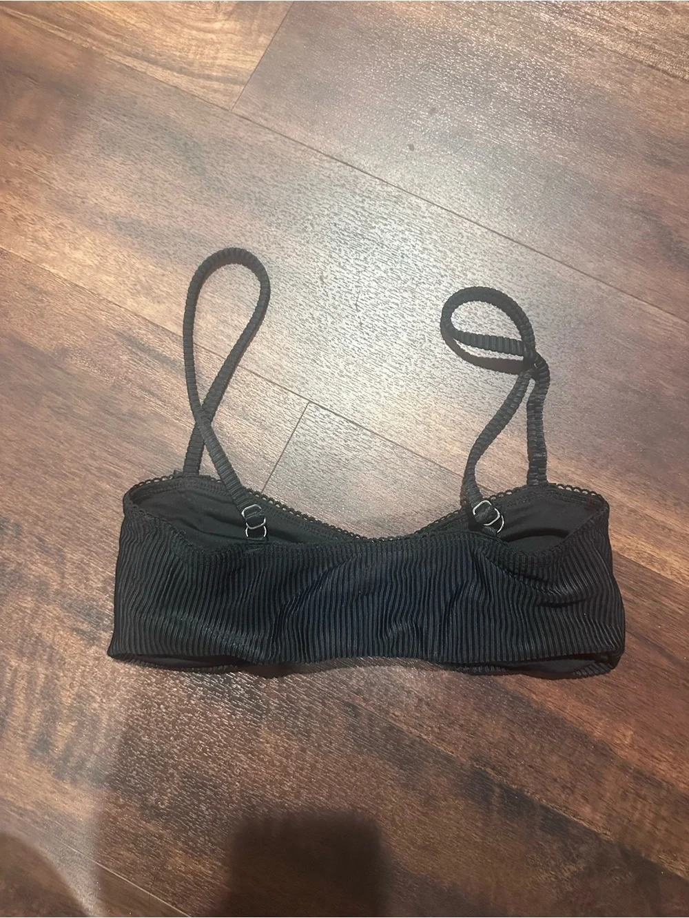 Frankie’s Bikinis black bathing suit top